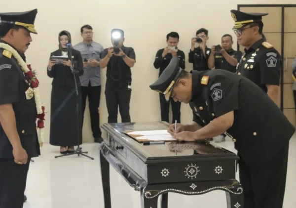 Kalapas Cilegon Hadiri Sertijab Kakanwil Kemenkumham Banten, Berikan Apresiasi dan Dukungan