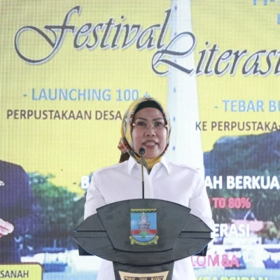 Ratu Tatu Chasanah Resmikan 100 Perpustakaan Desa Digital dan Festival Literasi di Kabupaten Serang