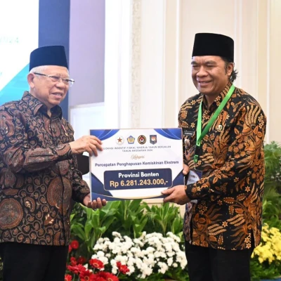 Banten Raih Insentif Fiskal Rp6,28 Miliar atas Keberhasilan Percepatan Penghapusan Kemiskinan Ekstrem