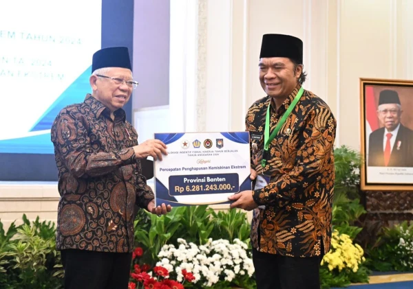 Banten Raih Insentif Fiskal Rp6,28 Miliar atas Keberhasilan Percepatan Penghapusan Kemiskinan Ekstrem