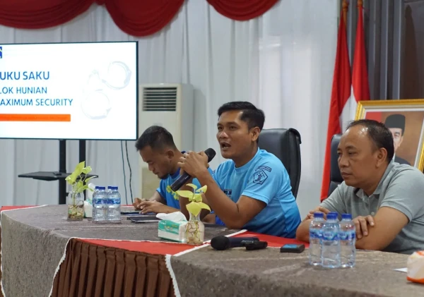 Ka.KPLP Lapas Cilegon Berikan Pengarahan untuk Perkuat Pengawasan di Blok Maximum Security
