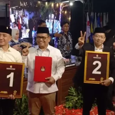 Rapat Pleno Terbuka KPU Lebak Tetapkan Nomor Urut Paslon Bupati 2024