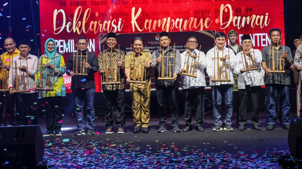 Al Muktabar Hadiri Deklarasi Kampanye Damai, Tekankan Pentingnya Pesan Positif dan Perdamaian di Pilkada Banten