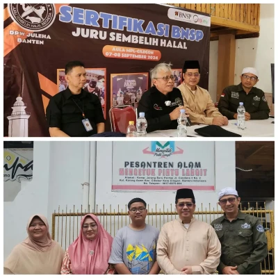 Ketua Satgas Halal Banten Iwan Falahudin Buka Acara Sertifikasi BNSP Juru Sembelih Halal