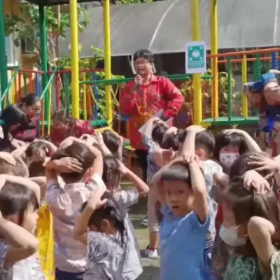 BPBD Kota Tangerang Gelar Simulasi Gempa di KB-TK Perguruan Buddhi untuk Tingkatkan Kesiapsiagaan Siswa dan Guru