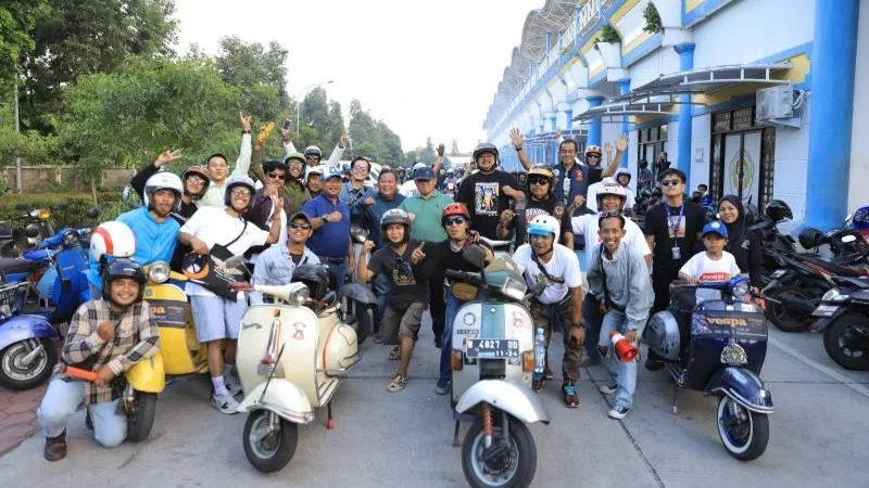 Ratusan Vespa Ramaikan Muda Mudi Fest 2024, Semarak Sambut Hari Sumpah Pemuda di Kota Tangerang