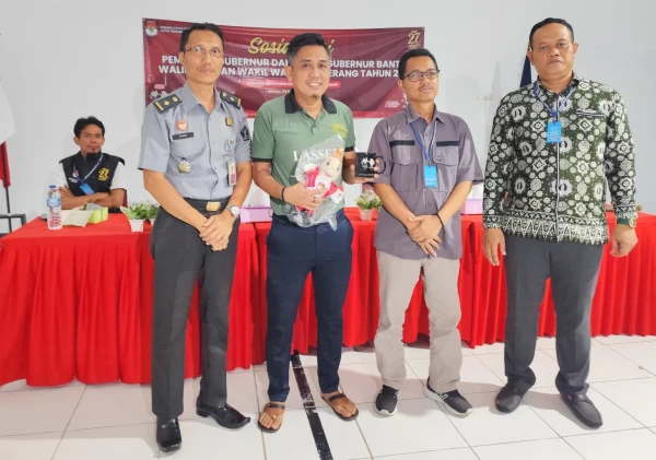 Lapas Serang dan KPU Gelar Sosialisasi Pilkada untuk Warga Binaan