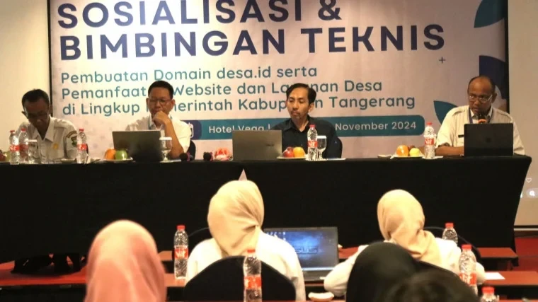 Diskominfo Kabupaten Tangerang Gelar Bimtek Pembuatan Domain desa.id dan Pemanfaatan Layanan Digital Desa