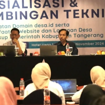 Diskominfo Kabupaten Tangerang Gelar Bimtek Pembuatan Domain desa.id dan Pemanfaatan Layanan Digital Desa