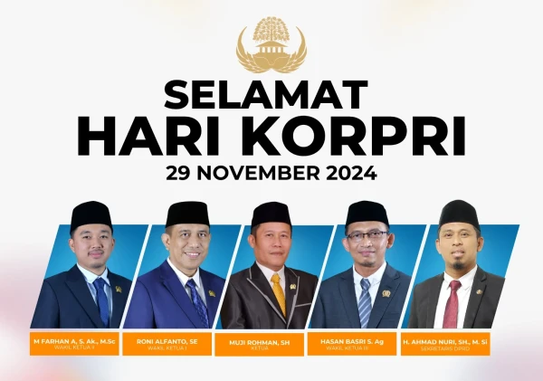 DPRD Kota Serang Bersama Jajarannya Ucapkan Selamat Hari Korpri ke-53
