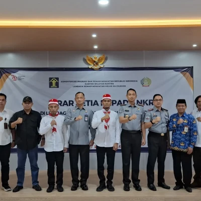 Dua Narapidana Terorisme di Lapas Cilegon Ikrar Setia kepada NKRI