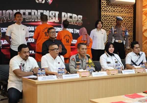 Polda Banten dan Polres Jajaran Ungkap Tiga Kasus Besar Tindak Pidana Perdagangan Orang (TPPO)