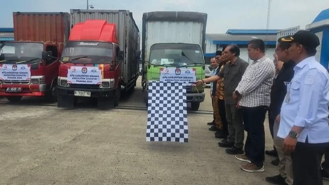 KPU RI Pantau Distribusi Logistik Pilkada 2024 di Kabupaten Serang