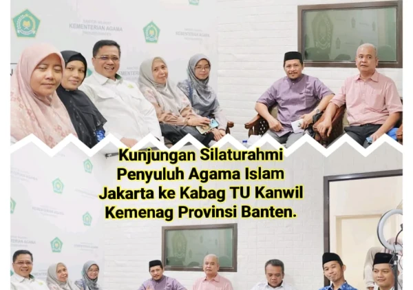 Silaturahmi Penyuluh Agama Jakarta Timur ke Kabag TU Kanwil Kemenag Provinsi Banten Bahas tentang Tanah Wakaf untuk Kuburan