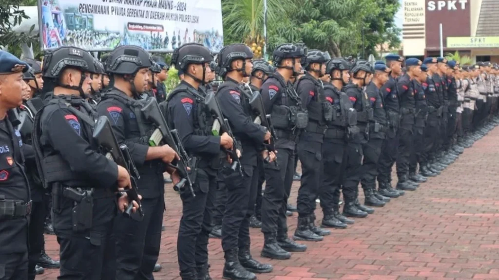 Polres Lebak Gelar Apel Konsolidasi PAM TPS untuk Pilkada Serentak 2024