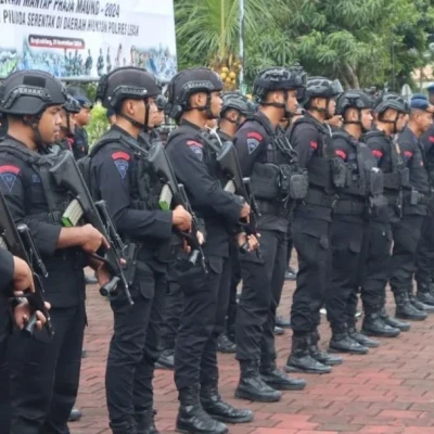Polres Lebak Gelar Apel Konsolidasi PAM TPS untuk Pilkada Serentak 2024