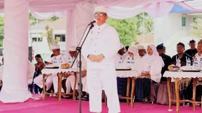 Pj Bupati Ajak Masyarakat Partisipasi Aktif Membangun Daerah Pada Upacara HUT ke-196 Kabupaten Lebak
