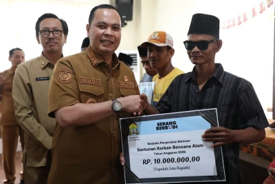 Respons Cepat Pemkot Serang, Korban Sambaran Petir di Kasemen Terima Santunan dan Jaminan Pendidikan