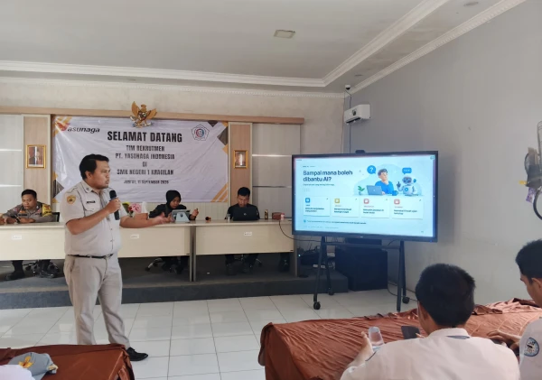 Polres Serang Bekali 150 Pelajar SMKN 1 Kragilan Cara Aman dan Bijak Gunakan AI