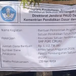 Disorot Pemberitaan, Polsek Ciruas Langsung Cek Proyek Rehabilitasi SMP PGRI
