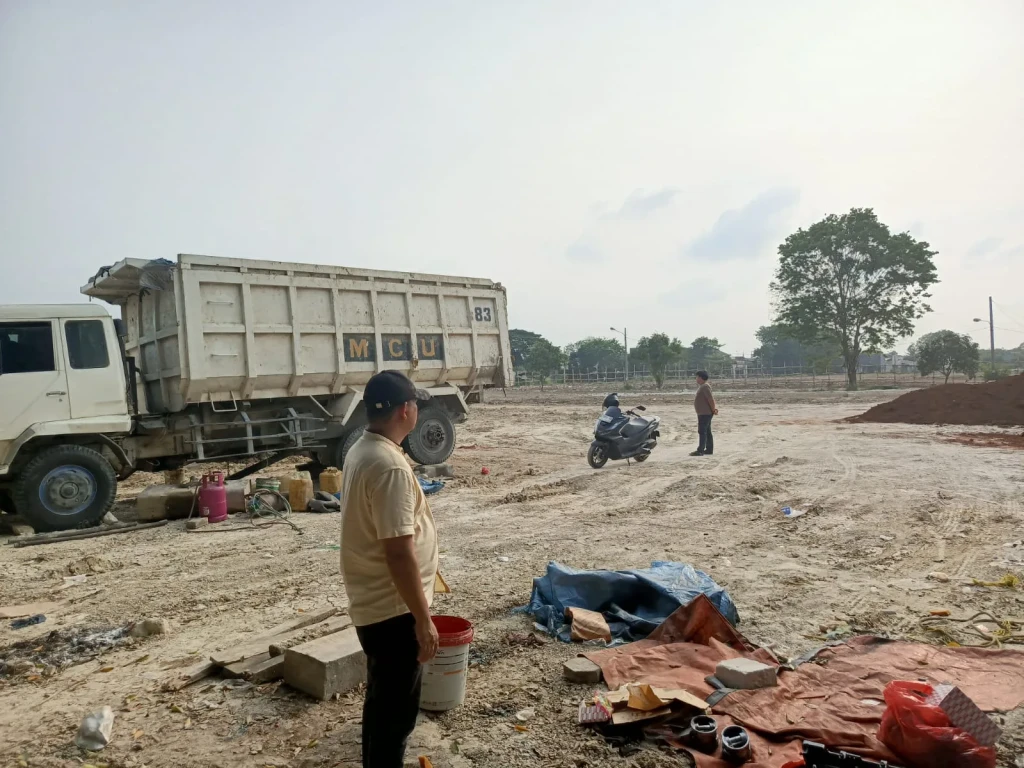 Dikeluhkan Warga, Polsek Ciruas Turun Cek Lokasi Pengurugan di Citerep