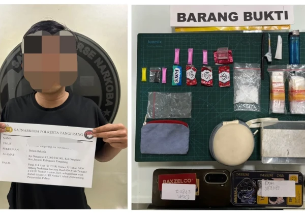 Simpan 14,52 Gram Sabu di Kontrakan, Pria 26 Tahun Diciduk Polresta Tangerang
