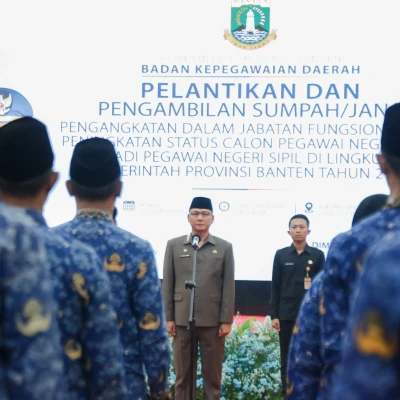 Perkuat Roda Pemerintahan, Pemprov Banten Lantik 21 ASN