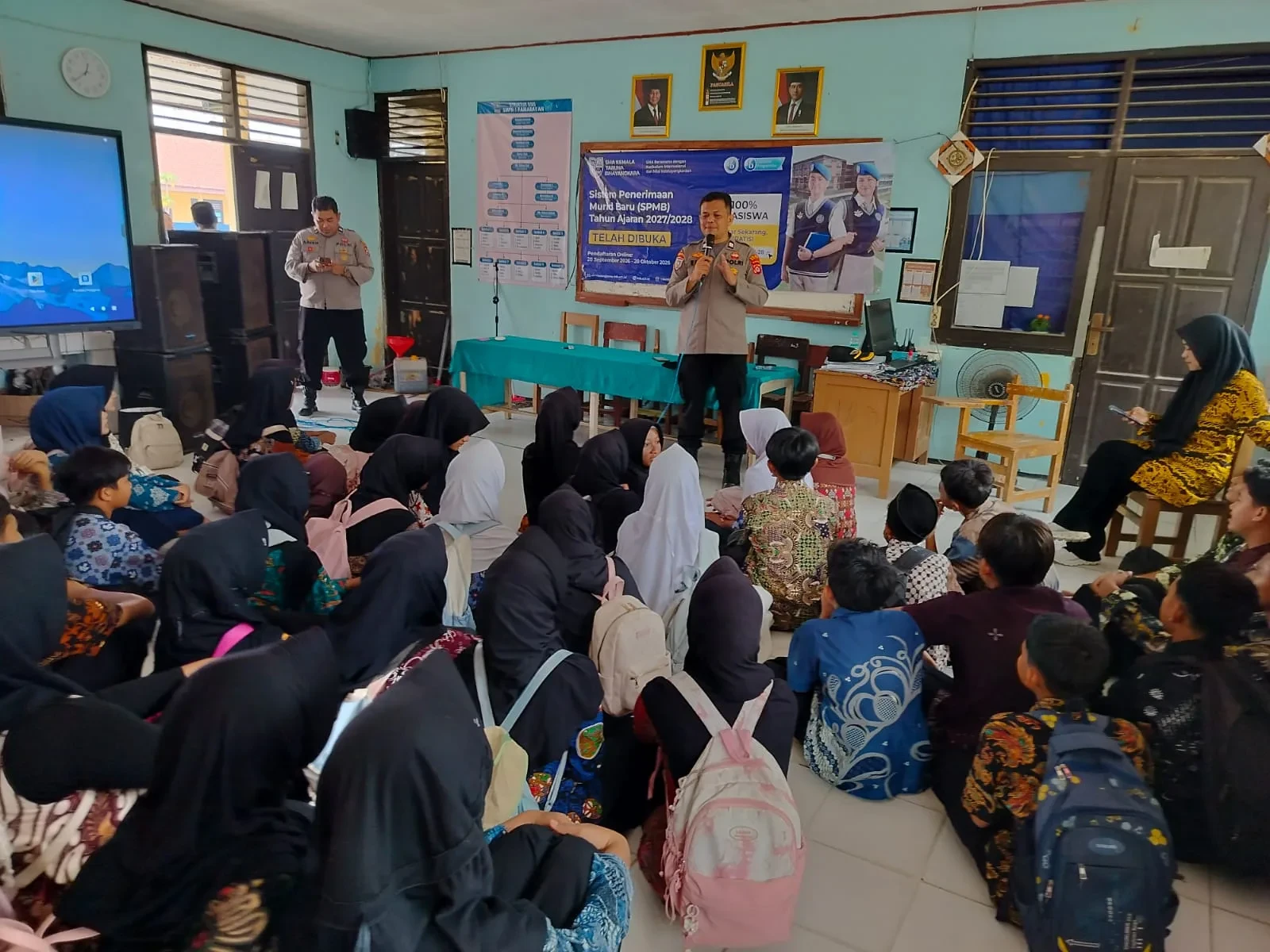 Lewat Program POLDIK, Polsek Pamarayan Ajak Pelajar Jauhi Tawuran dan Bullying