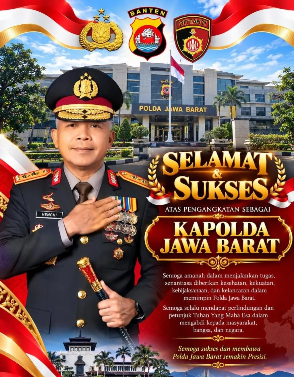Irjen Hengki Jadi Kapolda Jabar, Gantikan Pipit Rismanto
