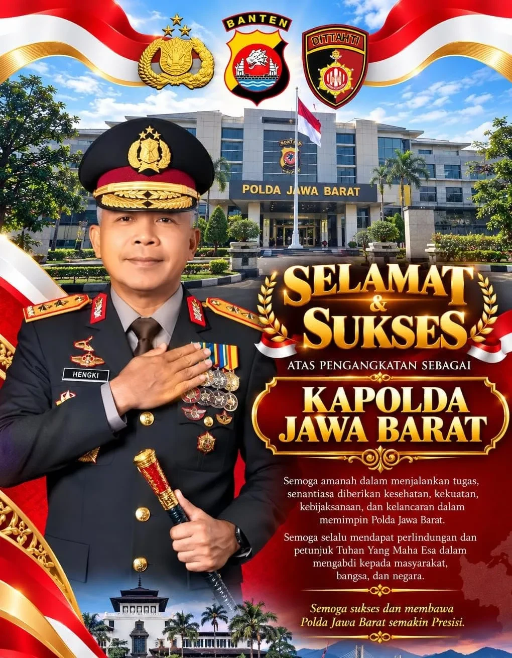 Irjen Hengki Jadi Kapolda Jabar, Gantikan Pipit Rismanto