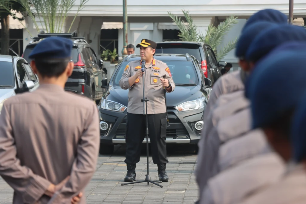 Kapolresta Serang Kota Pimpin Pengamanan Aksi di KP3B, Personel Diminta Tak Terprovokasi