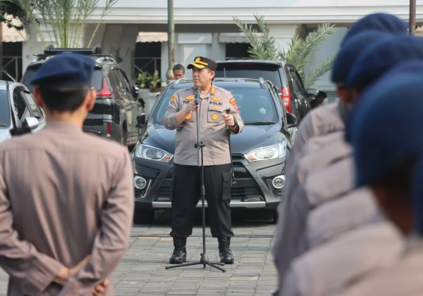 Kapolresta Serang Kota Pimpin Pengamanan Aksi di KP3B, Personel Diminta Tak Terprovokasi