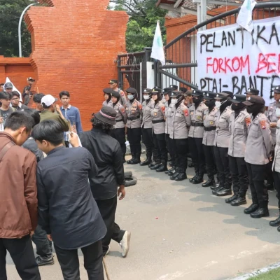 Kapolresta Serkot Apresiasi Mahasiswa, Aksi di DPRD Banten Berlangsung Kondusif