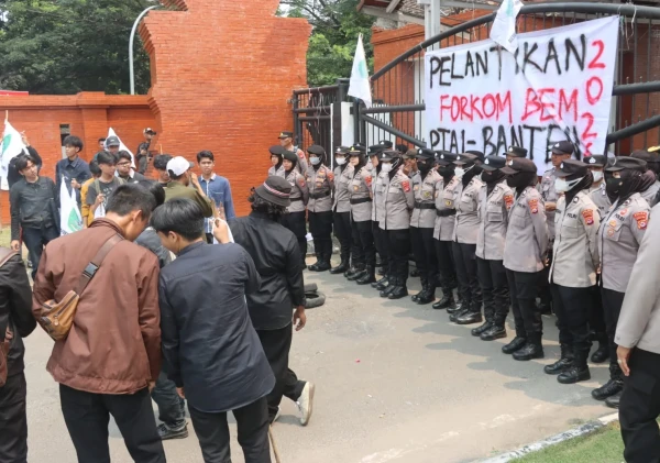 Kapolresta Serkot Apresiasi Mahasiswa, Aksi di DPRD Banten Berlangsung Kondusif