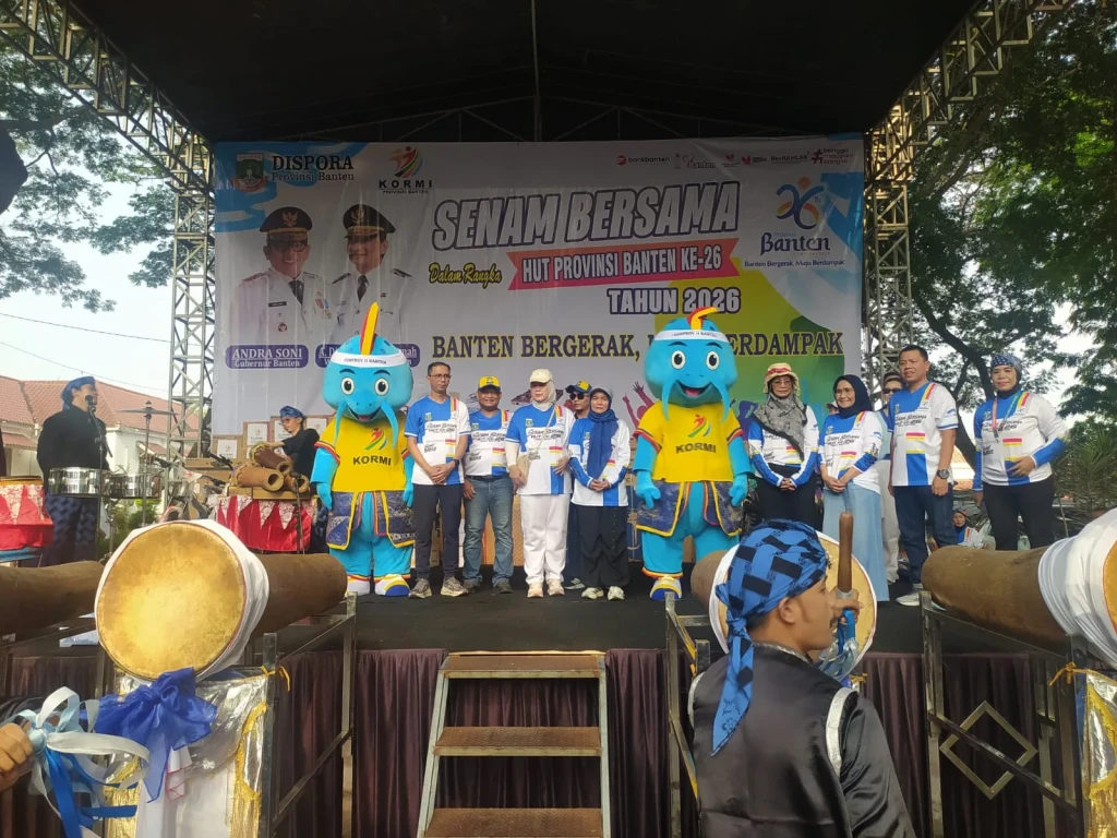 Hampir 4.000 Warga Ikuti Senam Bersama, HUT ke-26 Banten Berlangsung Meriah