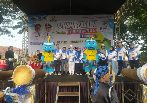Hampir 4.000 Warga Ikuti Senam Bersama, HUT ke-26 Banten Berlangsung Meriah