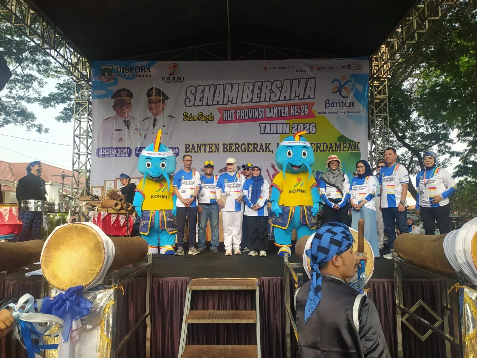 Hampir 4.000 Warga Ikuti Senam Bersama, HUT ke-26 Banten Berlangsung Meriah