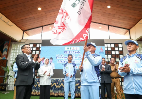 Dukung Olahraga Inklusif, Andra Soni Lepas Kontingen SOIna Banten ke Kupang