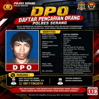 Kasus Dugaan Pemerkosaan di Binuang, Polres Serang Terbitkan DPO