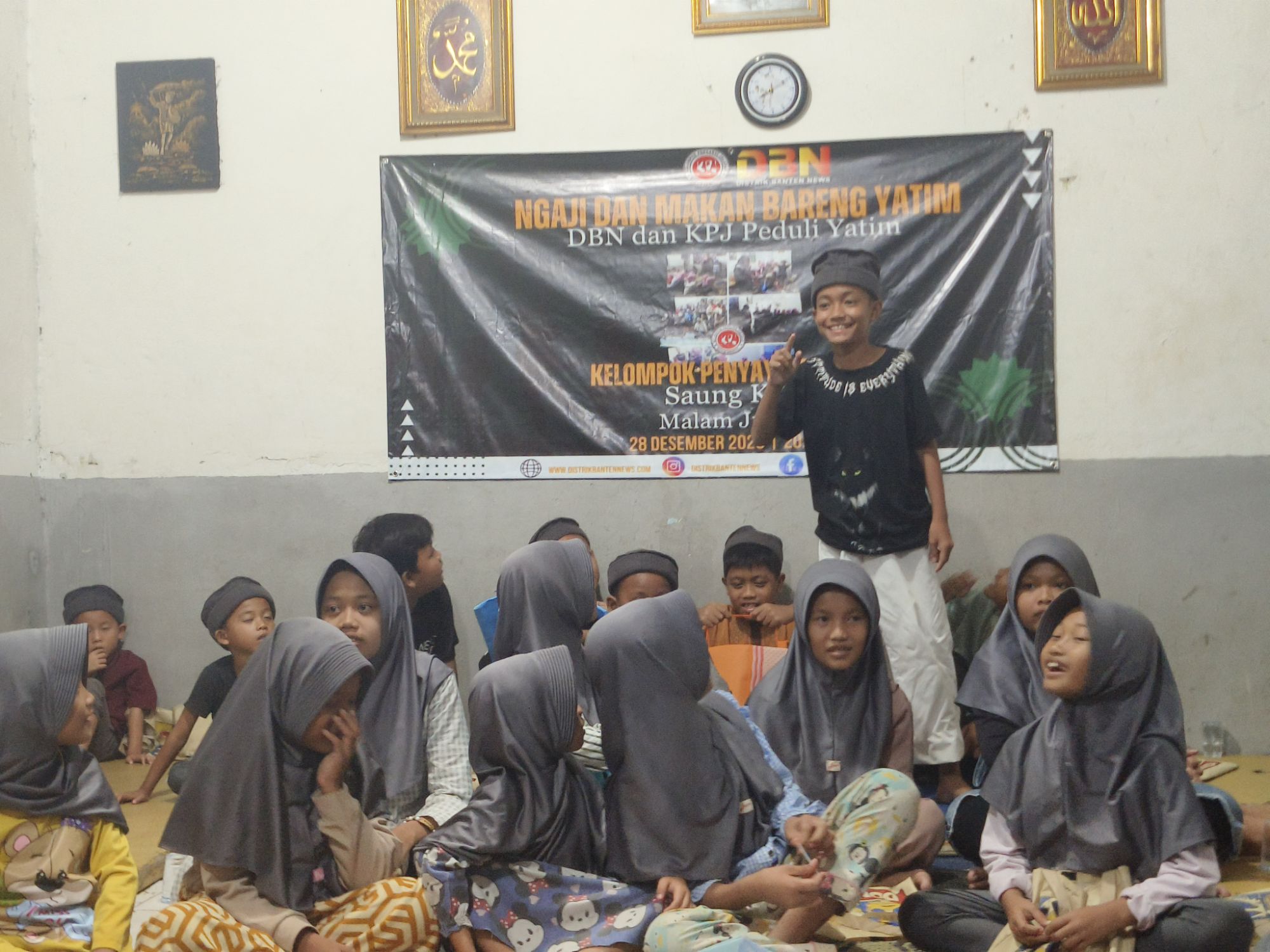 Ngaji Dan Makan Bareng Yatim Berkahi HUT KPJ dan DBN