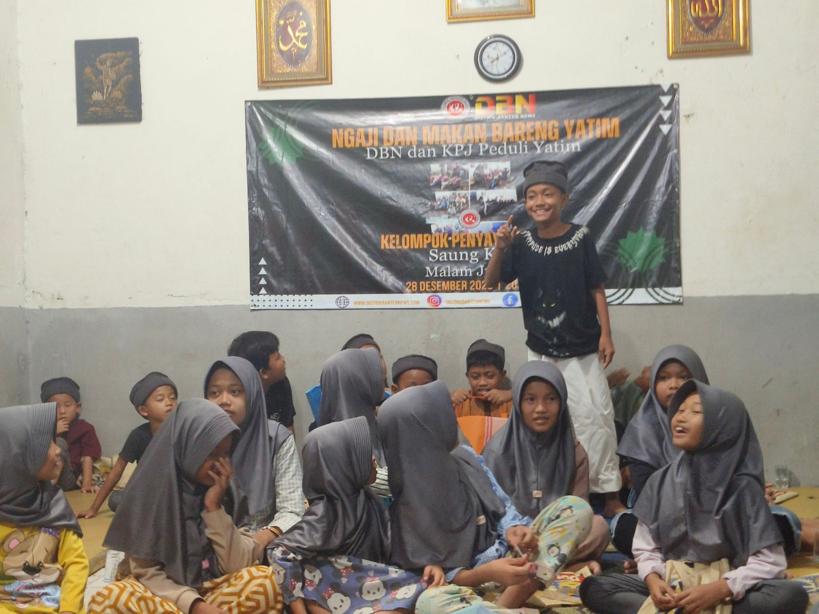 Ngaji Dan Makan Bareng Yatim Berkahi HUT KPJ dan DBN