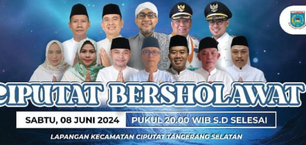 Yuk, Sobat Muda! Save The Date, 8 Juni 2024! Ciputat Bersholawat Bakal Seru Abis! Acara Spiritual yang Penuh Cinta ke Rasulullah SAW, Jangan Dilewatkan!
