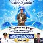 Kecamatan Balaraja Bangga, Kabupaten Tangerang Raih Penghargaan TP2DD Terbaik Se-Jawa Bali