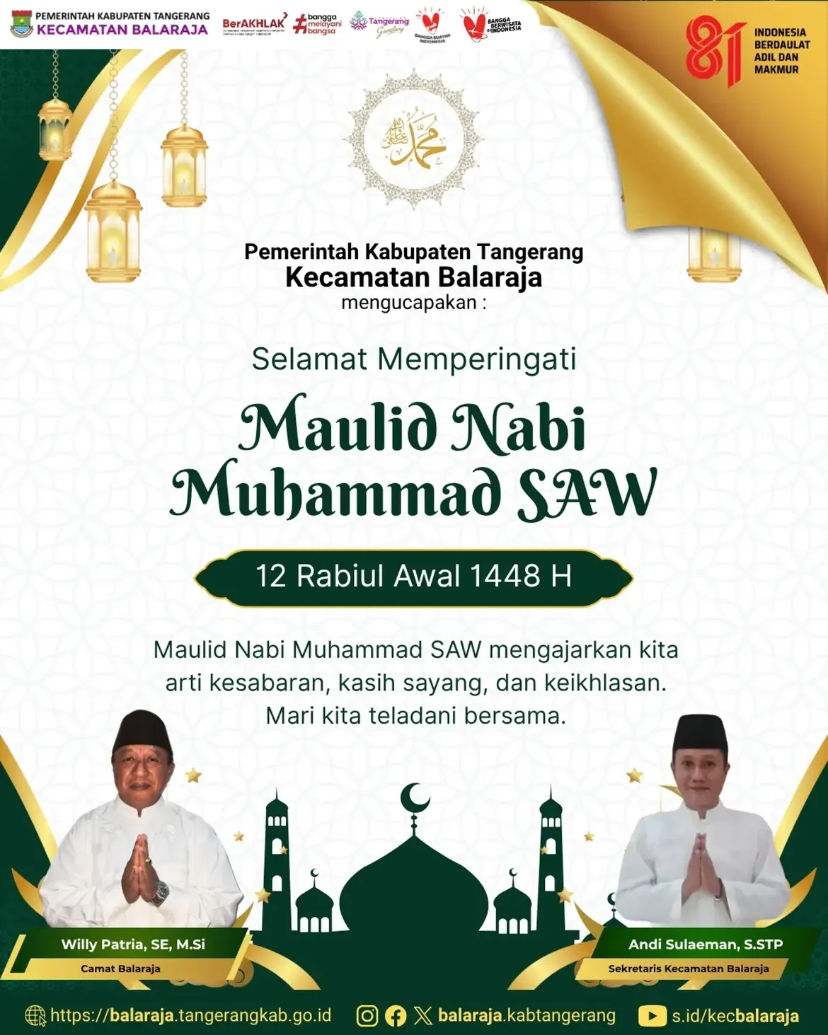 _Kecamatan Balaraja Mengucapkan -SELAMAT MEMPERINGATI MAULID NABI MUHAMMAD SAW12 Rabiul Awal 14 (1)