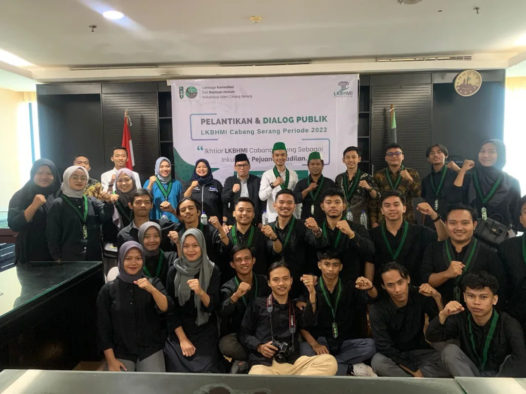 Pelantikan LKBHMI Cabang Serang Periode 2023 - 2024