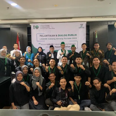 Pelantikan LKBHMI Cabang Serang Periode 2023 - 2024