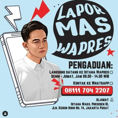 Wakil Presiden Gibran Luncurkan Layanan 'Lapor Mas Wapres' untuk Masyarakat