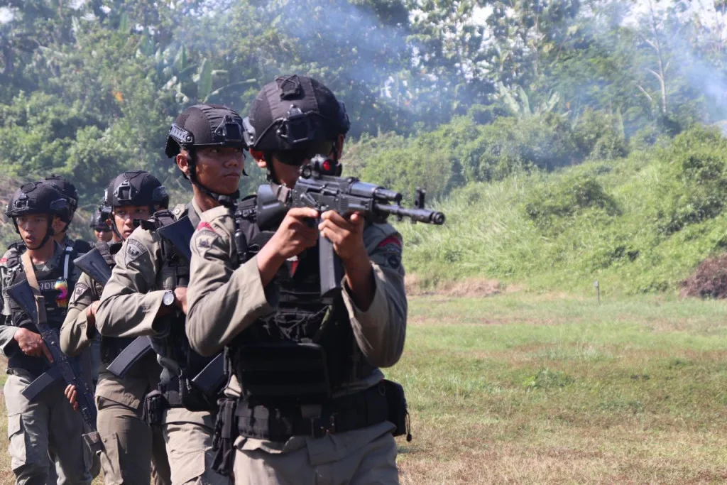 Asah Kemampuan, Batalyon C Pelopor Satbrimob Polda Banten Laksanakan Latihan GAG