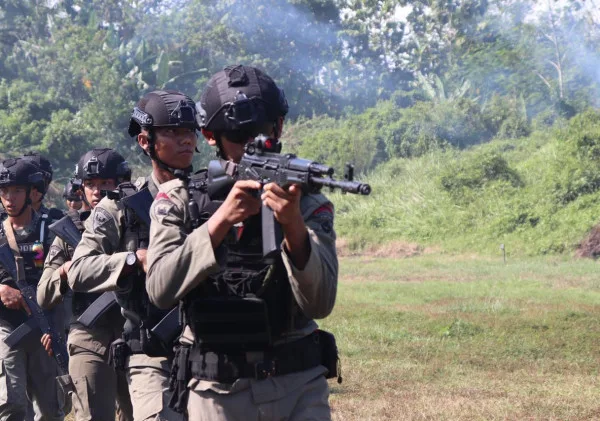 Asah Kemampuan, Batalyon C Pelopor Satbrimob Polda Banten Laksanakan Latihan GAG