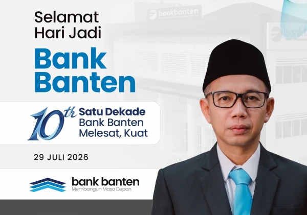 Sekretariat DPRD Banten Sampaikan Ucapan Hari Jadi ke-10 Bank Banten